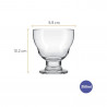 Set 12 copa helado vidrio Samba 360ml Nadir