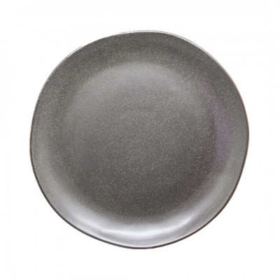 Set 4 plato porcelana grafito 30cm Terra