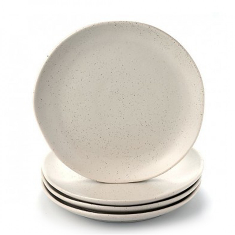 Set 4 plato porcelana marfil 30cm Terra
