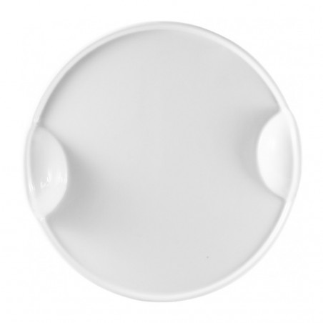 Plato con Asas 25cm Hotel | Set 6 Piezas de Porcelana | Steward.cl