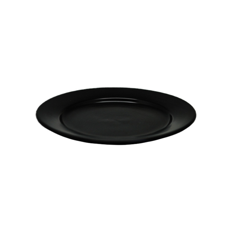 Set plato 15cm 6 piezas porcelana negra Eclipse