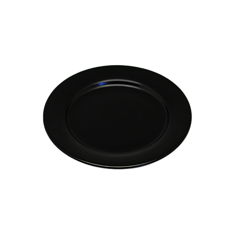 Set plato 15cm 6 piezas porcelana negra Eclipse