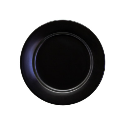 Set plato 15cm 6 piezas porcelana negra Eclipse
