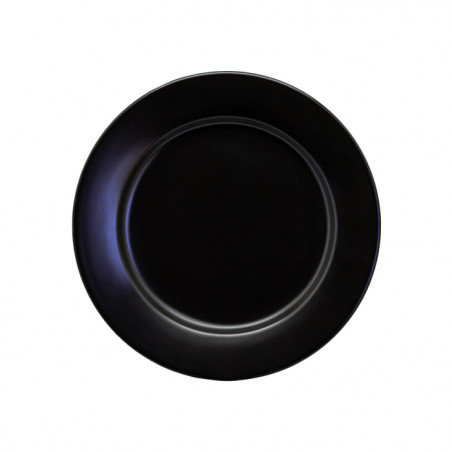 Set plato 15cm 6 piezas porcelana negra Eclipse
