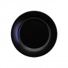Set plato 15cm 6 piezas porcelana negra Eclipse