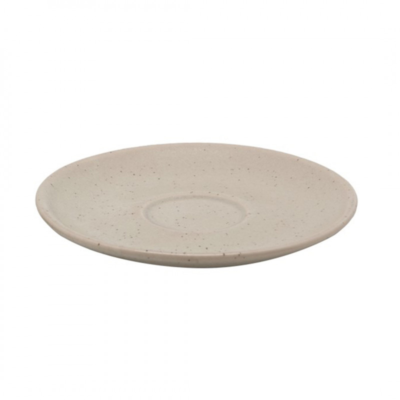 Set 6 plato té porcelana marfil 14cm Terra