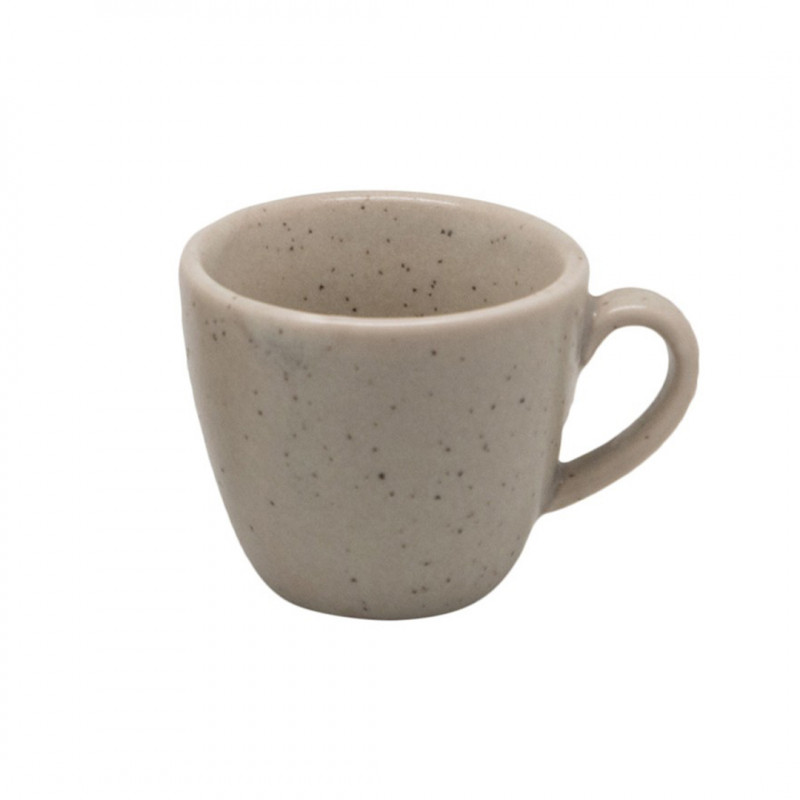 Set 6 taza café porcelana marfil 100ml Terra