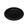 Set plato 20cm 6 piezas porcelana negra Eclipse
