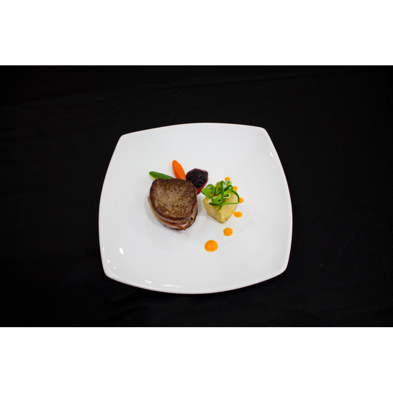 Set 3 Plato Base Porcelana 27cm Prisma