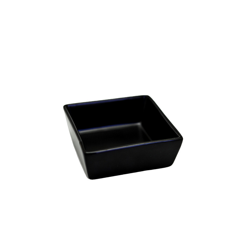 Set pocillo 8cm 6 piezas porcelana negra Eclipse