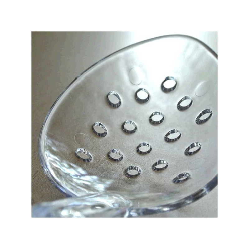 Cuchara Buffet Perforada Pc Transp 28X7.3Cm