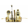 Rack organizador bar dorado 26x10x7.9cm BARKEEPER