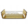 Rack organizador bar dorado 26x10x7.9cm BARKEEPER