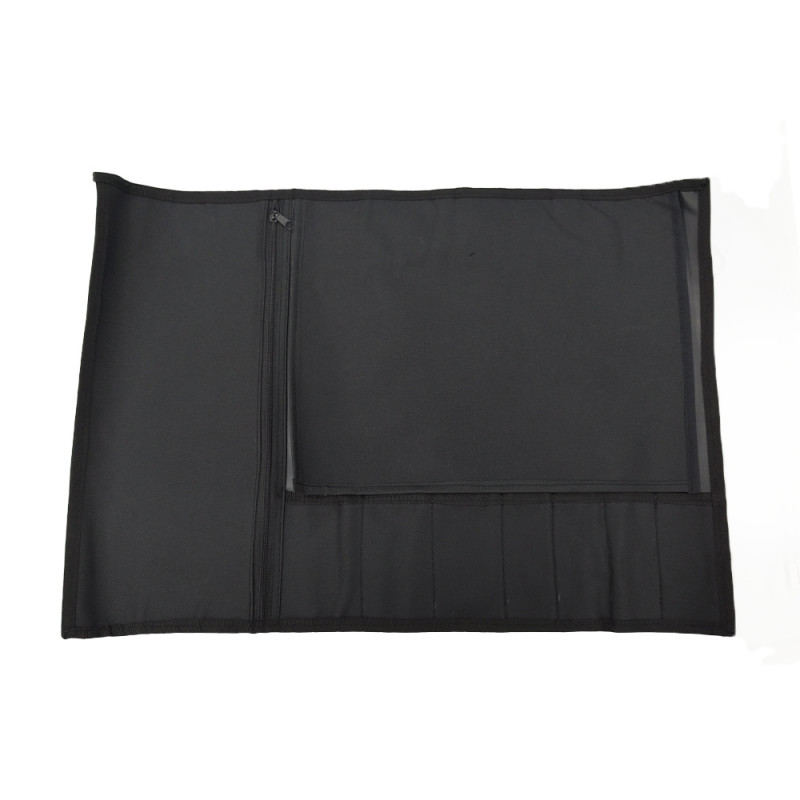 BOLSO CUCHILLOS TELA NEGRO (63X44CM EXTENDIDO) 10 CAVIDADES BIG CHEF