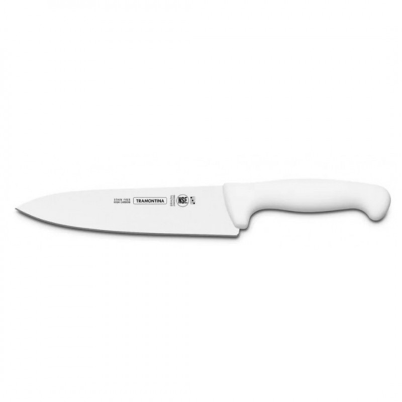Cuchillo Cocina Medio Golpe 20Cm Bco Tramontina Inox