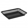 CESTA FAST-FOOD PLAST RECT NEGRO 30X21.5X5CM FFB-1208K