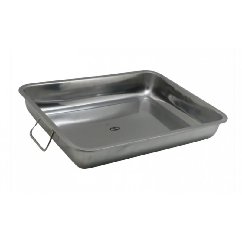 ASADERA RECT INOX 60X40X7CM 0.52MM C/ASAS ABA EC