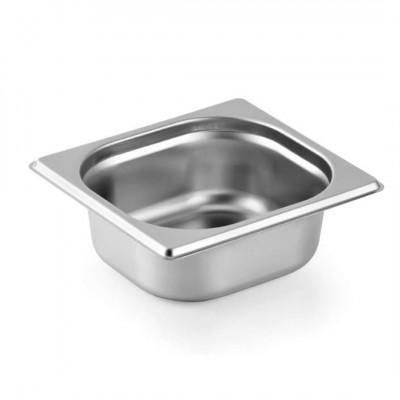 Depósito gastronorm 1/6 6.5cm acero inoxidable 0.5mm Chefnorm