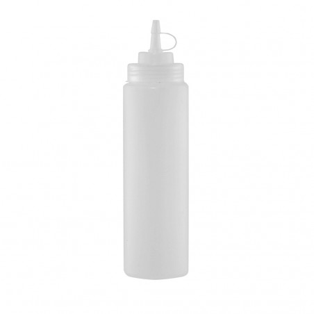 BOTELLA SALSA PLAST TRANSP 700ML/24OZ BOCA ANCHA JD-BSD24-C NSF©