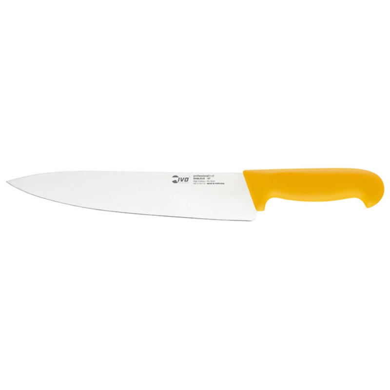 CUCHILLO MEDIO GOLPE 25CM INOX AMARILLO (PROFESSIONAL) NSF© IVO 55488.25.03