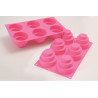 Molde Silicon Mini Torta 6 Cavidades Ø75x60mm | Silikomart