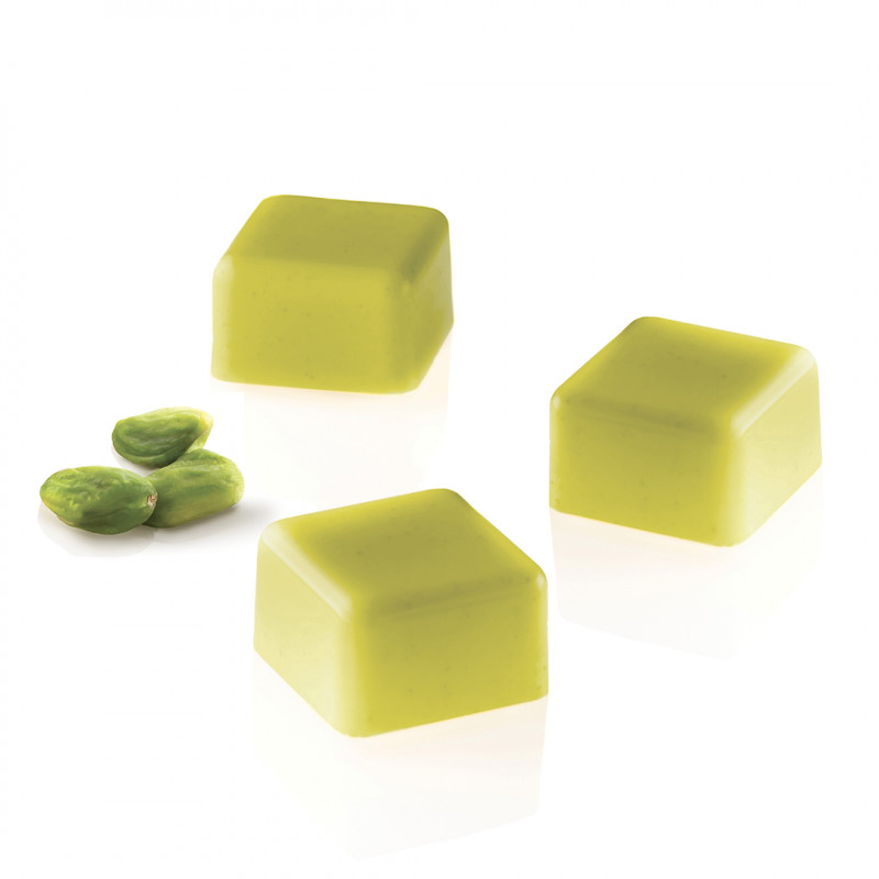 MOLDE BOMBONES CUBO INDIV (QUADRO 01 P) TRITAN 24 CAVIDADES 25X25X15MM SILIKOMART CH015