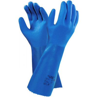 Guante Aseo Lavado,Quim,Cal Azul 50Cm 92203 M 2U Tucker