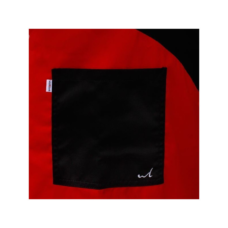 Pechera Bicolor Negro/Rojo