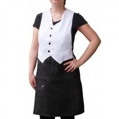 Pechera Garzon Negro/Blanco