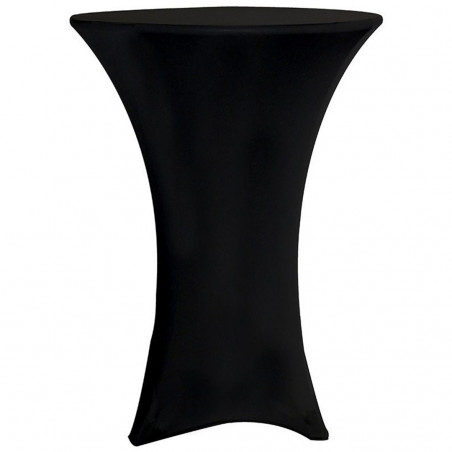 Funda W&L Negra Spandex Para Mesa Cocktail 80