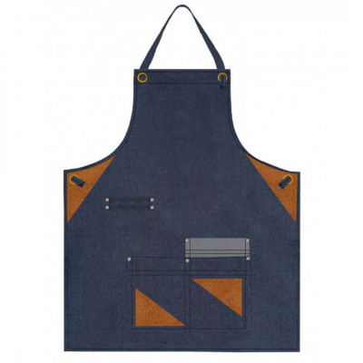 Pechera Mezclilla Con Cuero