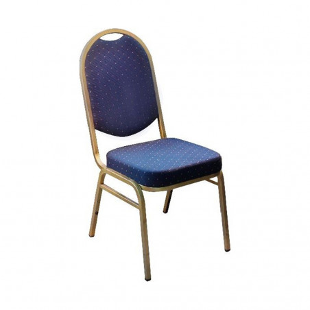 Silla Banquet apilable tapiz azul