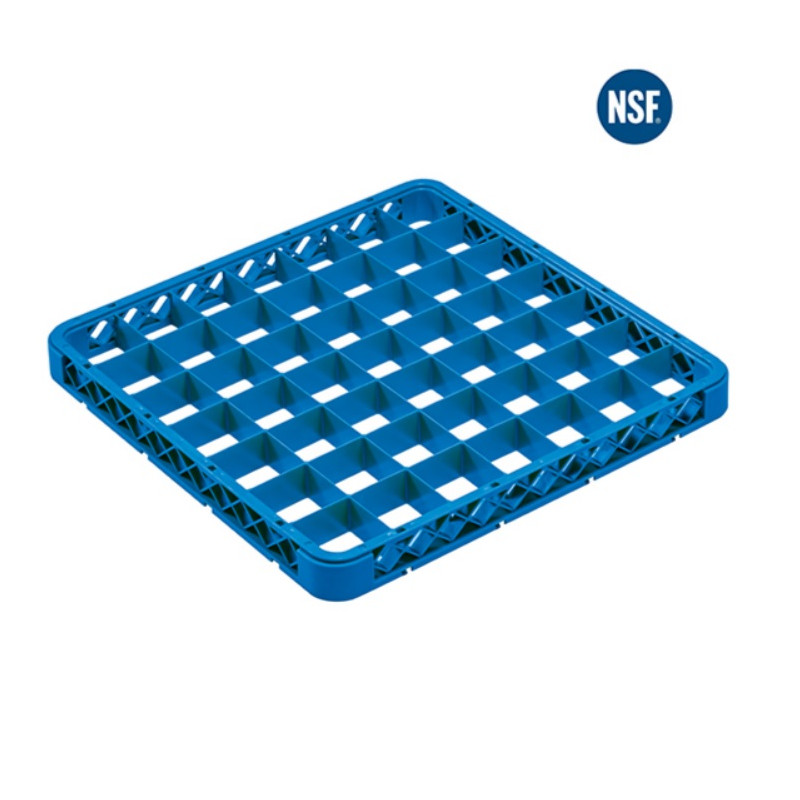 Extensión rack plástico 49 compartimientos azul