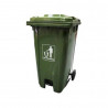 Basurero Plast Verde 240L Tapa+Pedal+Rueda Big Chef