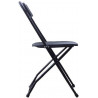 Silla Alex plegable plástico negro Zown