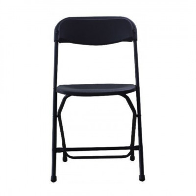 Silla Alex plegable plástico negro Zown