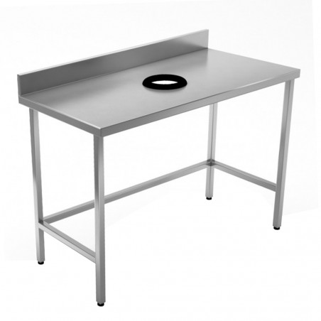 Mesón Desconche Acero Inoxidable 140x60x85 cm | Big Cook