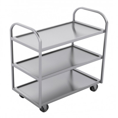 Carro de Servicio 3 Niveles Acero Inoxidable 89x59x94 cm | Big Cook