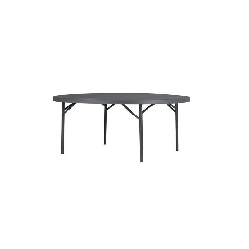 Mesa plástica redonda patas plegables 180cm Zown