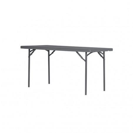 Mesa plástica gris plegable Zown 150x76cm