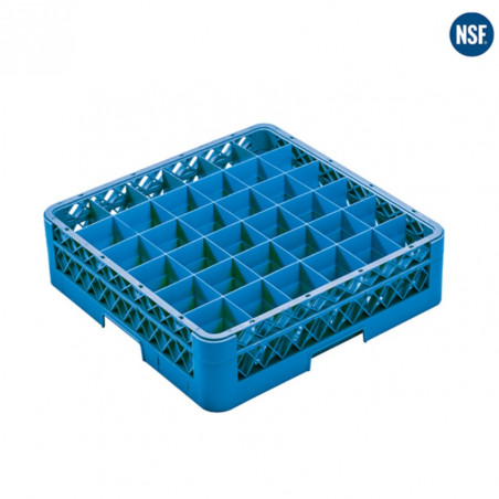 Extensión standard rack plástico 36 compartimientos azul
