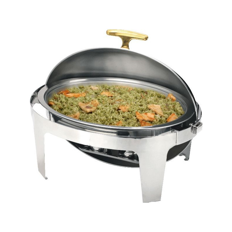 Chafing Oval Roll Top 9L Asa Titanio Alcohol