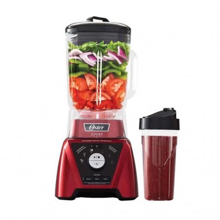 Licuadora Oster Xpert Blst3bcpg 2hp 2 Litros Vaso de Vidrio Rojo