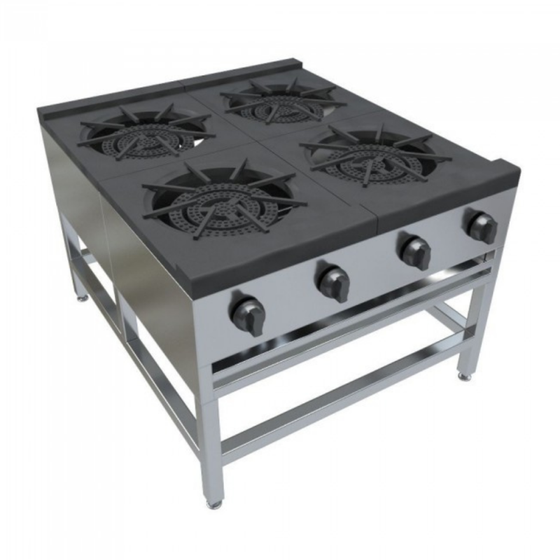 Anafe a gas de 4PL Bajo Mural | Marca BC-Big Cook