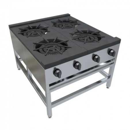 Anafe a gas de 4PL Bajo Mural | Marca BC-Big Cook