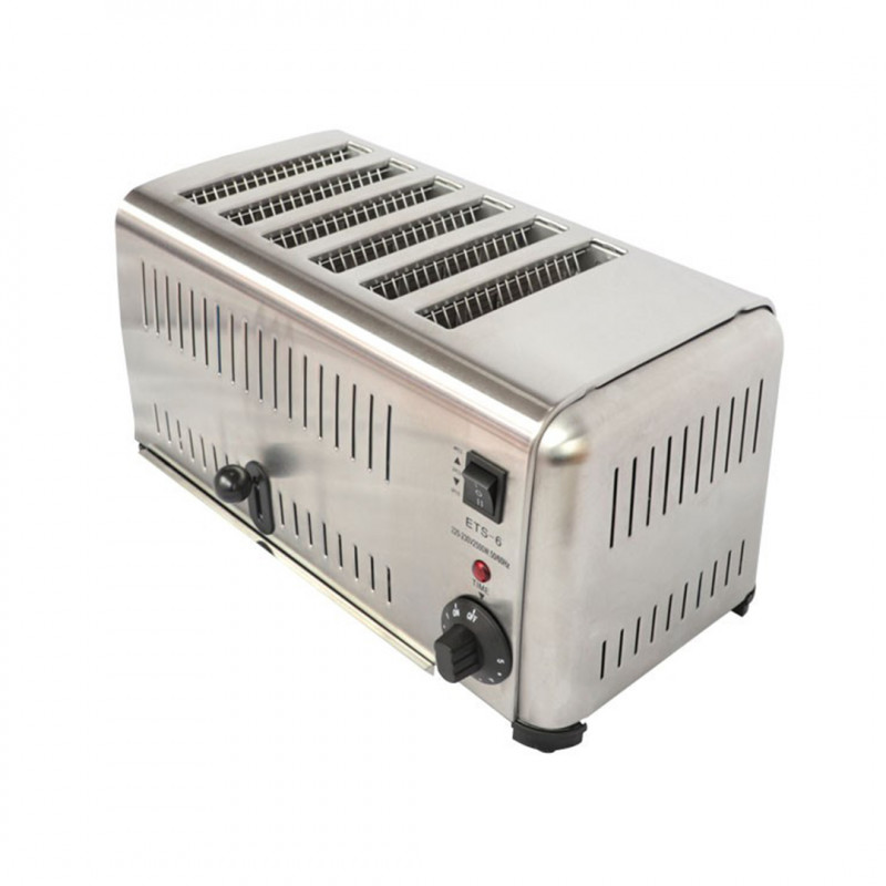 Tostador Eléctrico 6 Ranuras Profesional Marca Big Cook