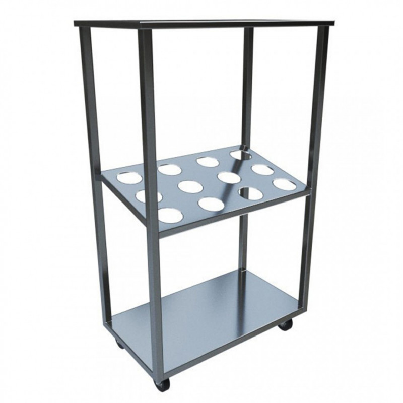 Dispensador Cubiertos 83X48X140Cm Inox Bc-Big Cook Perfil 30X30