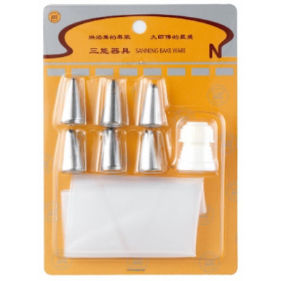 Boquilla Variadas Inox Set 6 Pzs Sanneng Sn7016