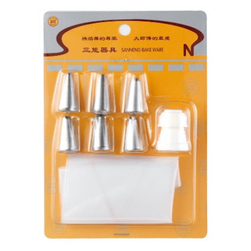 Boquilla Variadas Inox Set 6 Pzs Sanneng Sn7016