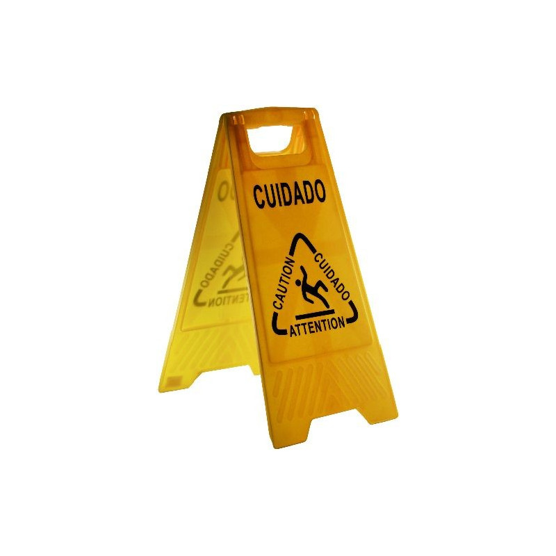 Letrero Paleta Cuidado Piso Resbaladizo